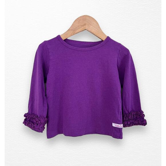 RuffleButts Purple Top, Size 2T - Picture 1 of 6
